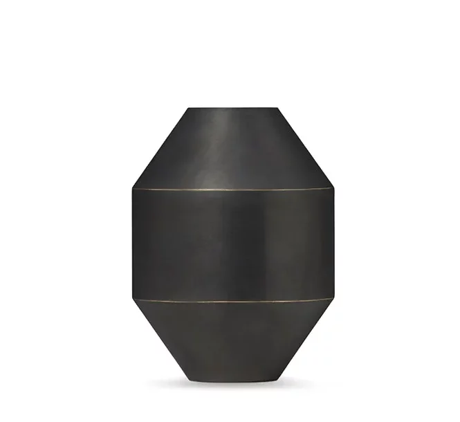 Hydro Brass Vase H20