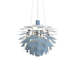 Louis Poulsen PH Artichoke Ø480 Dusty Blue/High Lustre Chrome Plated | Louis Poulsen