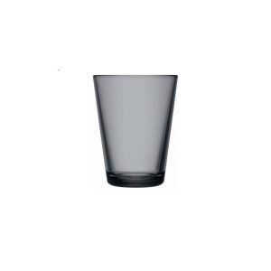 Iittala Kartio Vaso 40 cl Dark Grey (2 uds) | Iittala